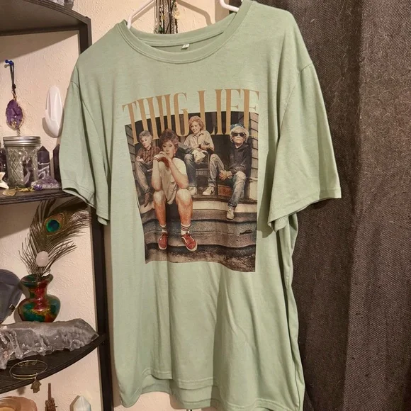 LOW START Golden Girls “Thug Life” Graphic Tee | Funny Meme Shirt | Size L - Picture 3 of 7
